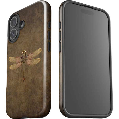 Steampunk & Gear Dragonfly by Brigid Ashwood iPhone 16 Plus Impact Case